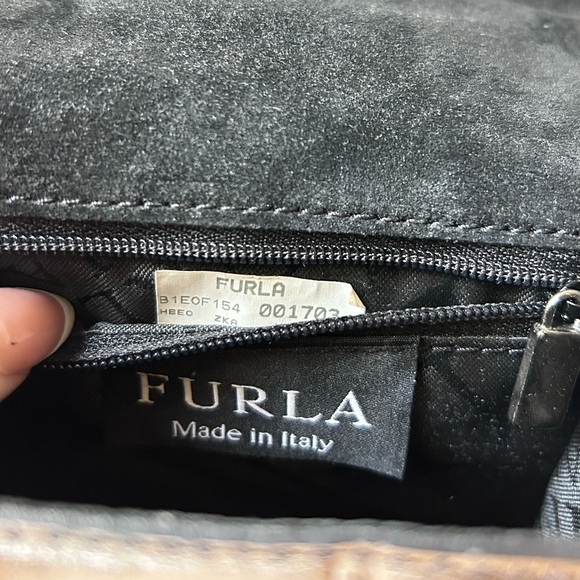 VTG Furla Crocodile-Embossed mini Handbag - Picture 6 of 7